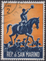 1962 San Marino ° Mi:SM 740, Sn:SM 530, Yt:SM 563, Hound Master On Horseback - Usati