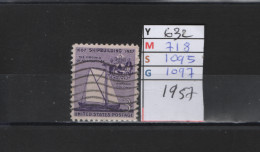 PRIX FIXE Obl  632 YT 718 MIC 1095 SCO 1097 GIB Shipbuilding Le Virginia Voilier 1957 Etats Unis  58A/07 - Oblitérés