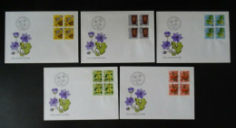 Schweiz FDC , Mi 1062-1066 , 4er Block , Pro Juventute - Briefe U. Dokumente