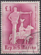 1963 San Marino ° Mi:SM 764, Sn:SM 554, Yt:SM 587, Saracen Tournament - Usados