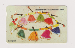 SOUTH KOREA - Traditional Dance Magnetic Phonecard - Corea Del Sud