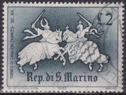 1963 San Marino ° Mi:SM 765, Sn:SM 555, Yt:SM 588, Tournament Of French Knights - XIV. Century - Gebraucht