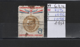 PRIX FIXE Obl  634  YT 719 MIC 1096 SCO 1098 GIB Ramon Magsaysay  Champion 1957  Etats Unis  58A/07 - Usados