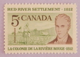 CANADA YT 324 NEUF**MNH " COLONIE DE LA RIVIERE ROUGE" ANNÉE 1962 - Nuovi