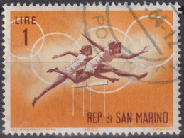 1963 San Marino ° Mi:SM 782, Sn:SM 572, Yt:SM 605, Hurdles, Summer Olympic Games 1964 - Tokyo (I) - Usati