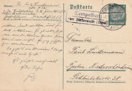 0-1241 STEINHÖFEL - TEMPELBERG, Postgeschichte, Landpoststempel "Tempelberg über Fürstenwalde", 1935 - Beeskow