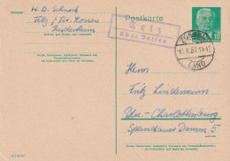 0-1606 MITTENWALDE - TELZ, Postgeschichte, Landpoststempel "Telz über Zossen", 1957 - Mittenwalde