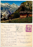 Austria 1977 Postcard Cabin In The Mountains & Flower; 4s. Almsee Stamp; Altenmarkt Im Pongau Slogan Cancel - Altenmarkt Im Pongau