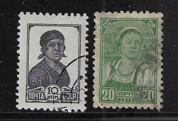 RUSSIA 1937-52 SCOTT #616B,617  Used - Usados