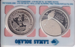 SERIE 2 MONEDAS DE ESPAÑA Y ESTADOS UNIDOS DEL AÑO 1995 - JUEGOS OLIMPICOS DE ATLANTA (COIN) - 1964-…: Kennedy