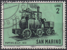 1964 San Marino ° Mi:SM 815, Sn:SM 595, Yt:SM 628, Puffing Billy (1813-14) - Gebruikt