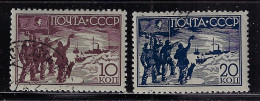 RUSSIA 1938 SCOTT #643,644 Used - Usati