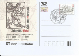 CDV PM 102 Czech Republic Zdenek Mezl In Post Museum 2014 Mercury, Hermes - Mitologia