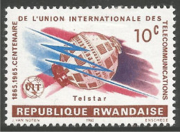 TL-17a Rwanda UIT ITU Telecommunications Satellite Telstar MH * Neuf CH - Unused Stamps