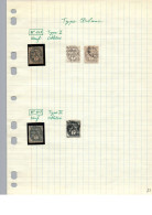 Divers Timbres Type BLANC Neufs Et Oblitérés N°107 108 109 111 Type I Et II - 1900-29 Blanc