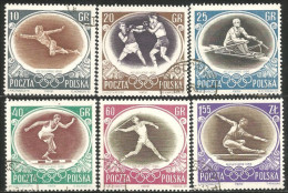 JO-5 Pologne 1956 Melbourne Escrime Fencing Boxe Boxing Aviron Rowing Gymnastics  - Ete 1956: Melbourne