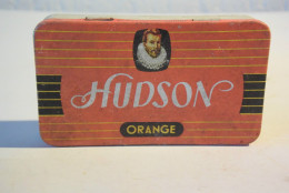 C50 Ancienne Boite En Métal 50' 60' HUDSON ORANGE ROSENDAAL - Cajas