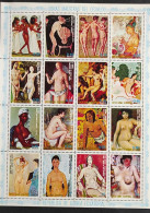 OBRAS  MAESTRAS DEL DESNUDO-SERIE  MICHEL B 24739 - Guinea Ecuatorial