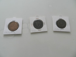 Lot  De  3  Monnaies   10 Centimes    Cérès   1874 K - 1890 A  - 1896 A - Kiloware - Münzen