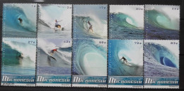 Micronesia 2009, Surfing In Phonpei, MNH Stamps Set - Micronésie