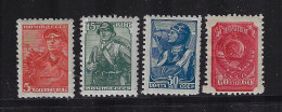 RUSSIA 1939-1943 SCOTT #734,736,738 MH - Unused Stamps