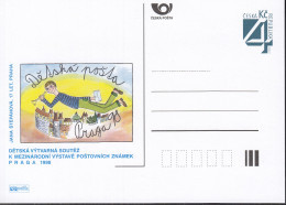 TSCHECHISCHE REPUBLIK  P 26 -A13, Ungebraucht *, Kinderzeichnung, 1998 - Cartes Postales