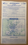 AIRPLANE FLIGHT PLAN ,JEPPESEN ,EUROPE ,LOW ALTITUDE ENROUTE CHARTS,EFFECTIVE 24 AUG 89 - Andere & Zonder Classificatie