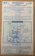 AIRPLANE FLIGHT PLAN ,JEPPESEN ,EUROPE ,LOW ALTITUDE ENROUTE CHARTS,EFFECTIVE 19 OCT 89 - Autres & Non Classés