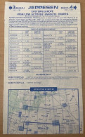 AIRPLANE FLIGHT PLAN ,JEPPESEN ,EASTERN EUROPE ,HIGH / LOW ALTITUDE ENROUTE CHARTS,EFFECTIVE 21 SEP 89 - Other & Unclassified