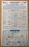 AIRPLANE FLIGHT PLAN ,JEPPESEN ,EASTERN EUROPE ,HIGH / LOW ALTITUDE ENROUTE CHARTS,EFFECTIVE 21 SEP 89 - Autres & Non Classés