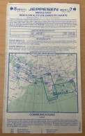 AIRPLANE FLIGHT PLAN ,JEPPESEN ,MIDDLE EAST ,HIGH /LOW ALTITUDE ENROUTE CHARTS,EFFECTIVE UPON RECEIPT - Other & Unclassified