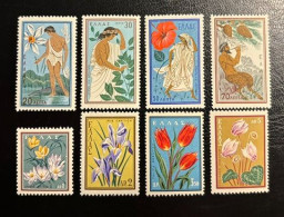 GREECE ,1958 NATURE CONSERVATION (FLOWERS) ,MNH - Unused Stamps