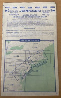 AIRPLANE FLIGHT PLAN ,JEPPESEN ,UNITED STATES ,NORTHEAST CORRIDOR AREA CHART,EFFECTIVE JUL 27-89 0001Z - Altri & Non Classificati