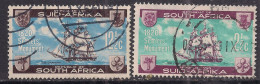 South Africa 1962 QE2 Pair Stamps Settlers Monument Used SG 222-23 ( D1141 ) - Gebraucht