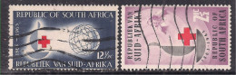 South Africa 1963 QE2 Pair Red Cross Used SG 225-226 ( K1016 ) - Oblitérés