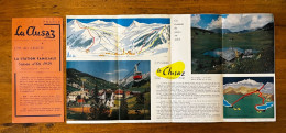 La Clusaz , Haute Savoie * Dépliant Publicitaire Touristique Illustré Ancien - La Clusaz