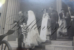 Militair Huwelijk Kerk  - Fotokaart Atelier  CH.DU HOUX Fotograaf "Kamp HARDERWIJK"  Rare - Uniformes