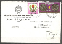 1986 Registered Letter To Denmark   (lib01) - Libye