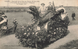 Luçon , Lucon * Souvenir De Fête Des Fleurs 28 Juin 1914 Occasion Arrivée 1er Régiment Dragons , Le Dragon Vert - Lucon