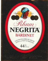 ***  ETIQUETTE ***  RHUM  Negrita 50cl Bardinet Bordeaux - Otros & Sin Clasificación