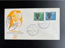 GERMANY 1960 FDC WORLD REFUGEE YEAR 07-04-1960 DUITSLAND DEUTSCHLAND - 1948-1960