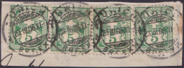 Zifferfrankatur 65B  "Zürich Brf.Exp."  (2 Paare)      1905 - Gebraucht