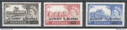 1955-57 KUWAIT, Stanley Gibbons N 103/105 - Tipo II - 3 Valori - MNH** - Other & Unclassified