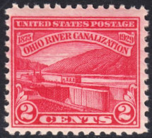 !a! USA Sc# 0681 MNH SINGLE (a3) - Ohio River Canalization - Unused Stamps