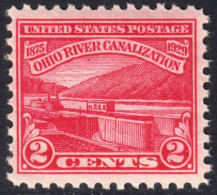 !a! USA Sc# 0681 MNH SINGLE (a5) - Ohio River Canalization - Unused Stamps