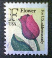 United States, Scott #2519, Used(o), 1991, Rate Change "F" Tulip , (29¢), Yellow, Black, Red, And Yellow Green - Used Stamps