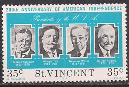 St Vincent 1976 QE2 35c Anniv. American Indep.MNH SG 462 ( E594 ) - St.Vincent (...-1979)