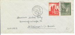 Luxembourg, Cp3, 1956, Cover  > Switzerland, Siehe Scans! - Covers & Documents