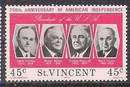 St Vincent 1976 QE2 45c Anniv. American Indep.MNH SG 463 ( D1321 ) - St.Vincent (...-1979)