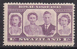 Swaziland 1947 KGV1 1/- Royal Visit MNH SG 45 ( L966 ) - Swasiland (...-1967)